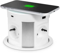 Elo GL20434WH Rejtett sztó - eték nélküli töltés - usb-a / usb-c portok kép