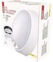 Emos 14W 1000LM PIR Led mennyezeti lámpa zuri 14w 1000lm pir érzékelővel ip54 meleg fehér kép