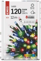 Emos D4AM08 Led karácsonyi fényfüzér, 12 m, színes (d4am08) kép