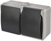 Emos A1396_2 Aljzat és váltókapcsoló ip44 schuko kép