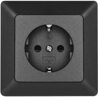 Emos A6002_2 Csatalakozó aljzat schuko, antracit kép