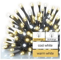 Emos D1AN01 10m 100led ip44 melegfehér-hidegfehér/id cnt - fényfüzér kép