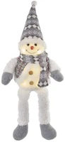 Emos DCFW02 31 cm, 3× aa beltéri meleg fehér led karácsonyi ülő hóember kép