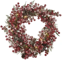 Emos DCTW18 38 cm 3x aa beltéri meleg fehér időzítő időzítő led díszes karácsonyi koszorú kép