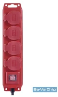 Emos P14251 Hosszabbító 5 m / 4 aljzat / kapcsolós /  1,5 mm2 kép