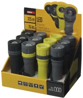 Emos P4703 Led zseblámpa 3w 75lm 3xaaa fókuszálható 12db, display box kép