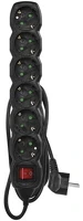 Emos PC1621R Hosszabbító 1,5 m / 6 aljzat / kapcsolós / 1,5 mm2 kép