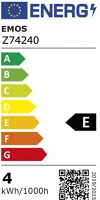 Emos Z74240 Filament 4w e27 meleg fehér kisgömb led izzó kép
