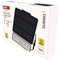 Emos ZG112S Led solar reflektor hordozható sunno, pir, 1300lm ip54 természetes fehér kép