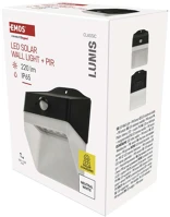 Emos ZG151S Led solar lámpatest lunis pir, 200lm ip65 természetes fehér kép