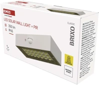 Emos ZG161S Led solar lámpatest brixo pir,  350lm ip65 természetes fehér kép