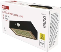 Emos ZG162S Led solar lámpatest brixo pir, 350lm ip65 természetes fehér kép