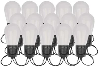 Emos ZIW17FR 15x parti izzók, 15 m, kültéri és beltéri, rgbic wifi led fényfüzér kép