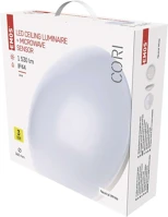 Emos ZM3412 Cori mennyezeti lámpa mozgásérzékelővel 18w 1530lm ip44 term. fehér kép