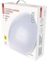 Emos ZM3413 Cori mennyezeti lámpa mozgásérzékelővel 22w 1980lm ip44 term. fehér kép