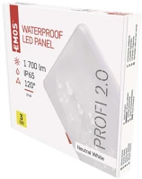 Emos ZV2152 Led panel vixxo beépíthető 19w 1700lm ip65 természetes fehér kép