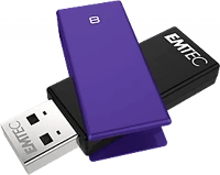 Emtec ECMMD8GC352 C350 brick pendrive, 8gb, usb 2.0, lila (ecmmd8gc352) kép