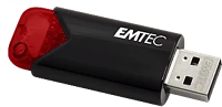 Emtec ECMMD16GB113 B110 click easy pendrive, 16gb, usb 3.2, fekete-piros (ecmmd16gb113) kép