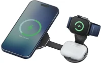 Energea AM-TRIO2-GUN alumag trio 2 aluminium 3in1 vezeték nélküli wireless töltő kép