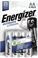 Energizer E301535305 Ultimate lithium tartós elem (aa, lr06, 1.5v, lítium) 4db/csomag kép