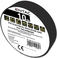 Entac 06.00990 Szigetelőszalag  19mmx10m fekete kép
