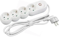 Entac ESERS1.5G4-1.5-SW D1 elosztó 4 foglalat kapcsolóval kép