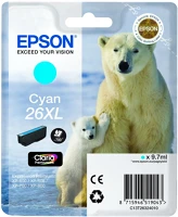 Epson C13T26324010 Patron  t2632 xl cyan claria 9,7ml kép