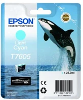Epson C13T76054010 T7605 világoskék eredeti tintapatron kép
