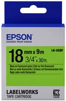 Epson C53S655005 Lk-5gbf címkeszalag black/green 18mm (9m) kép