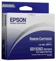 Epson LQ 670, 680, 860 S015262 festékszalag lq 670, 680, 860 nyomtatókhoz, fekete kép