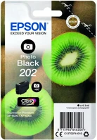 Epson T02F1 T02f1 (202) fotó fekete eredeti tintapatron kép