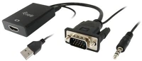 Equip 119038 Átalakító -  (vga to hdmi with audio, fekete) kép