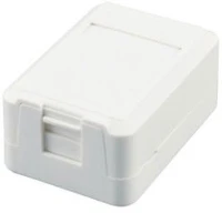 Equip 125121 Keystone fali doboz -  (1 port, cat5e/cat6/cat6a, árnyékolatlan, porvédő, fehér) kép