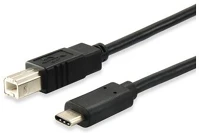 Equip 12888207 Usb-c -> usb-b 2.0 kábel apa/apa 1m - fekete kép