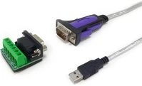 Equip 133387 Usb-a 3.0 -> serial rs-422/485 db9 m/f adatkábel 1.5m átlátszó kép