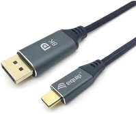 Equip 133422 Kábel -  (usb-c to displayport, apa/apa, 8k/60hz, aluminium burkolat, 2m) kép