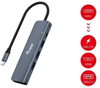 Equip 133487 Notebook dokkoló -  (bemenet: usb-c, kimenet: usb-c pd:100w/hdmi/3x usb3.0) kép