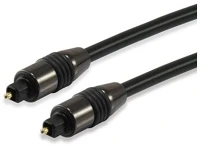 Equip 147923 Kábel -  (toslink(optikai), spdif, apa/apa, aranyozott csatlakozó, fekete, 5m) kép