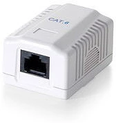 Equip 235211 Fali aljzat -  (1 port, cat6, utp, fehér) kép
