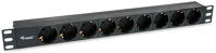Equip 333282 Hálózati elosztó -  (schuko, 9 schuko, rack 1u, 1,8m kábel, fekete) kép