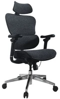 Equip 651052 Szék -  (premium, ergonomikus, max teherbírás: 150kg, fekete/kék) kép