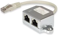 Equip 8P4C rj45 elosztó - 127608 (bemenet: 1x rj45 8p8c, kimenet: 2x rj45 kép
