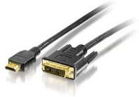 Equip COR_EP119322 Hdmi - dvi-d kábel, aranyozott, 2 m, kép