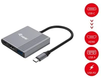 Equip 133488 3in1 usb-c to hdmi/usb-a/usb pd adapter kép