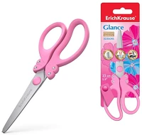 Erichkrause 37434 Olló  glance 15 cm iskolai kerek rozsdamentes acél bliszteres kép