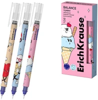 Erichkrause 63151 Golyóstoll  yummy 0.5 mm kék eldobható vegyes színek kép