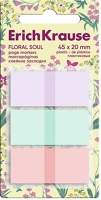 Erichkrause 63177 Oldaljelölő műanyag  floral soul 45x20 mm 3x20 lapos vegyes színek kép