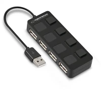 Esperanza EA161 4-portos usb 2.0 hub kapcsolóval kép