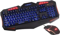 Esperanza EGK3000 Shelter Multimédiás Vezetékes USB Gaming Billentyűzet ENG + Egér Szett kép