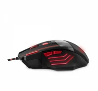 Esperanza EGM201R Mx201 wolf gamer mouse black/red kép